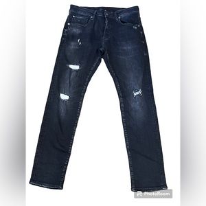 Mens G-Star 3301 slim black/ grey jeans size 32